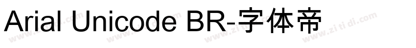 Arial Unicode BR字体转换